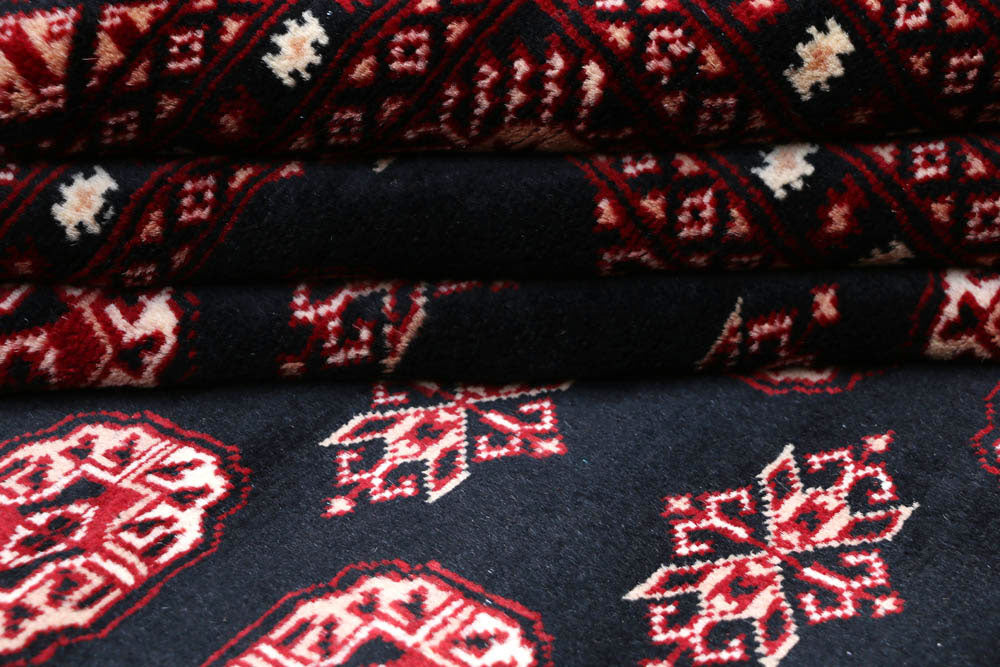 Black Bokhara 8' x 10' 4 - No. 48465 - ALRUG Rug Store