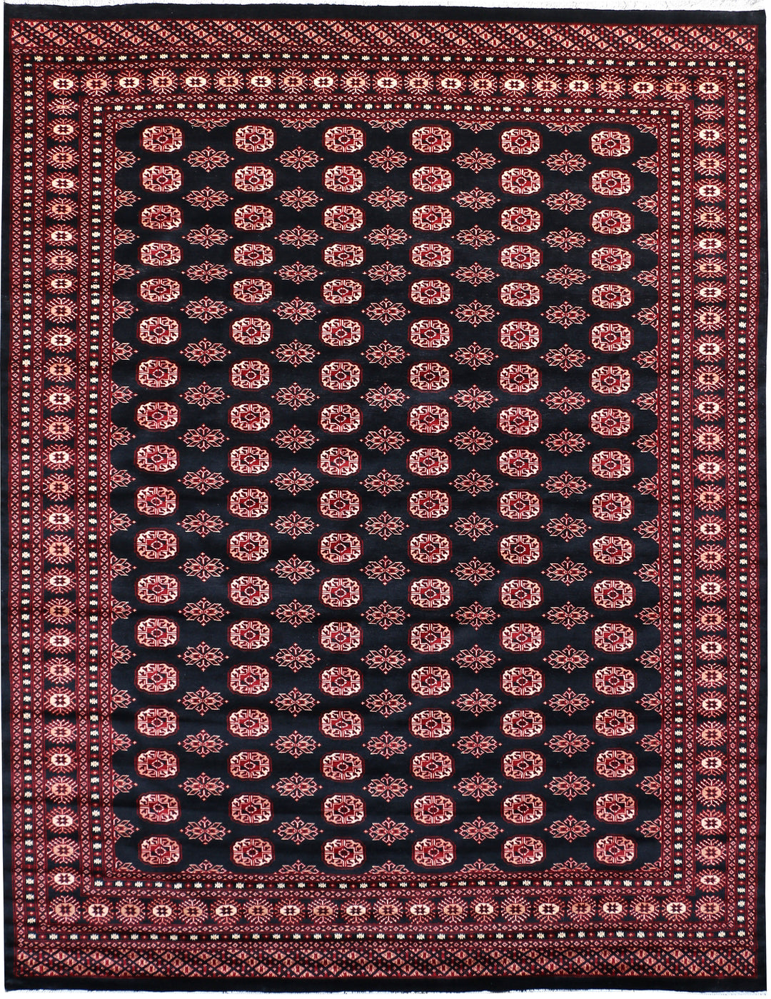 Black Bokhara 8' x 10' 4 - No. 48465 - ALRUG Rug Store