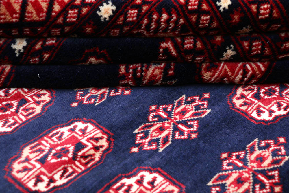 Midnight Blue Bokhara 8' x 9' 11 - No. 48467 - ALRUG Rug Store