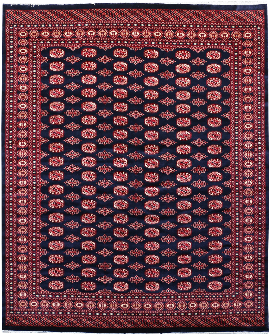 Midnight Blue Bokhara 8' x 9' 11 - No. 48467 - ALRUG Rug Store