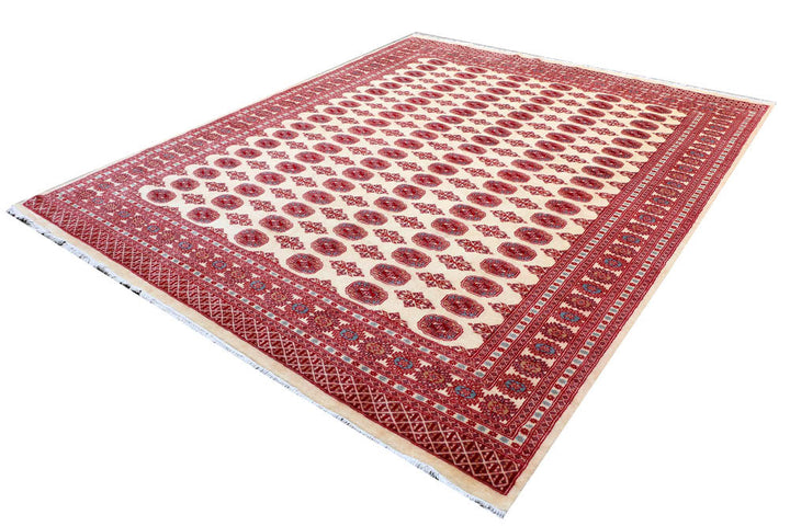Cornsilk Bokhara 8' x 9' 10 - No. 48468 - ALRUG Rug Store