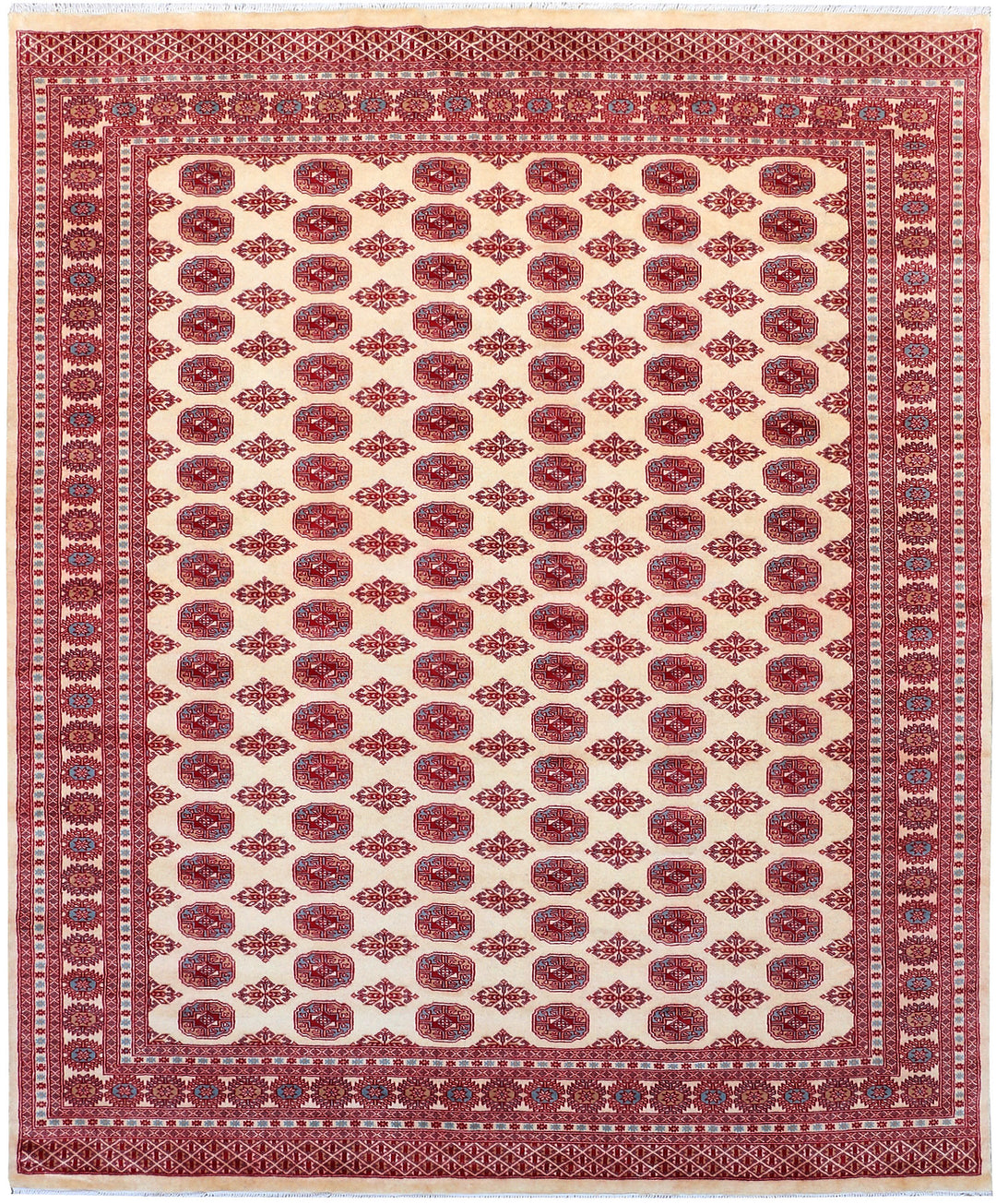 Cornsilk Bokhara 8' x 9' 10 - No. 48468 - ALRUG Rug Store