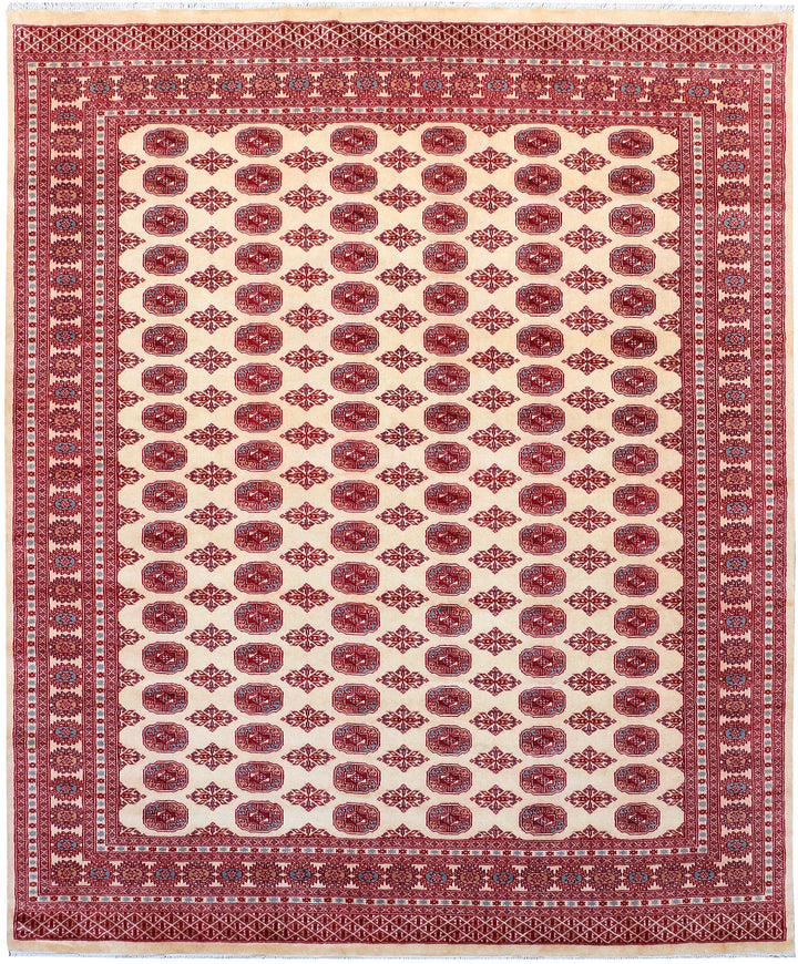 Cornsilk Bokhara 8' x 9' 10 - No. 48468 - ALRUG Rug Store