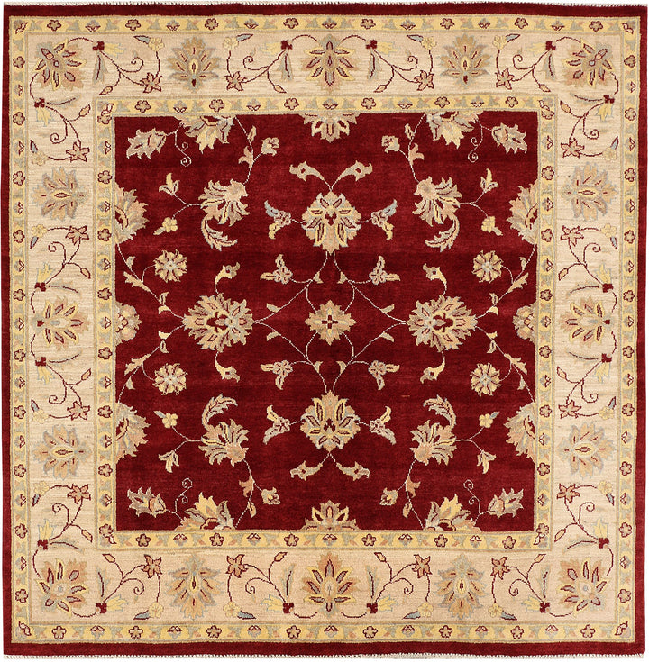 Maroon Ziegler 6' 6 x 6' 8 - No. 48488 - ALRUG Rug Store
