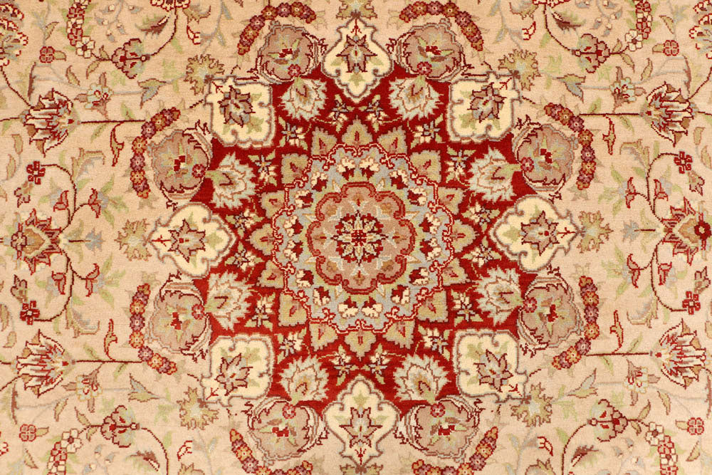 Bisque Ardibil 5' 7 x 8' 2 - No. 48493 - ALRUG Rug Store