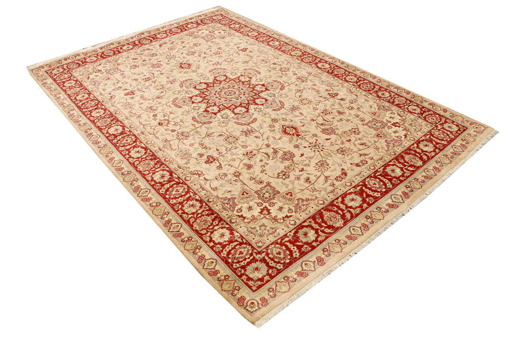 Bisque Ardibil 5' 7 x 8' 2 - No. 48493 - ALRUG Rug Store