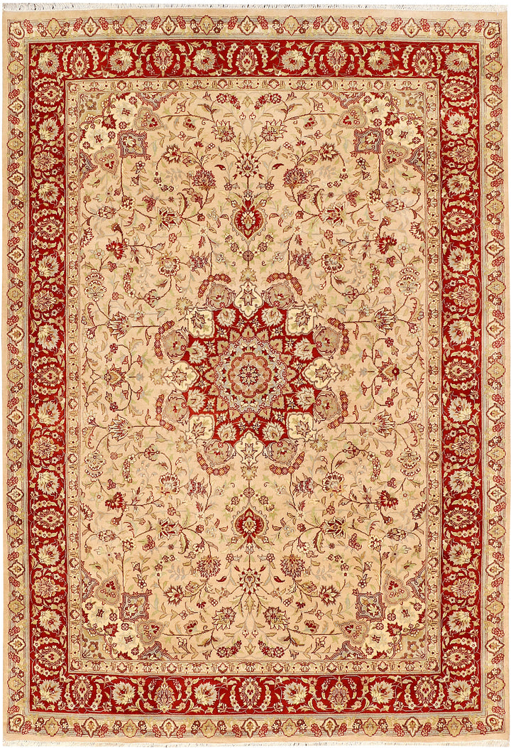 Bisque Ardibil 5' 7 x 8' 2 - No. 48493 - ALRUG Rug Store
