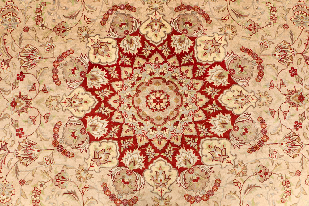 Tan Ardibil 6' 6 x 10' 1 - No. 48495 - ALRUG Rug Store