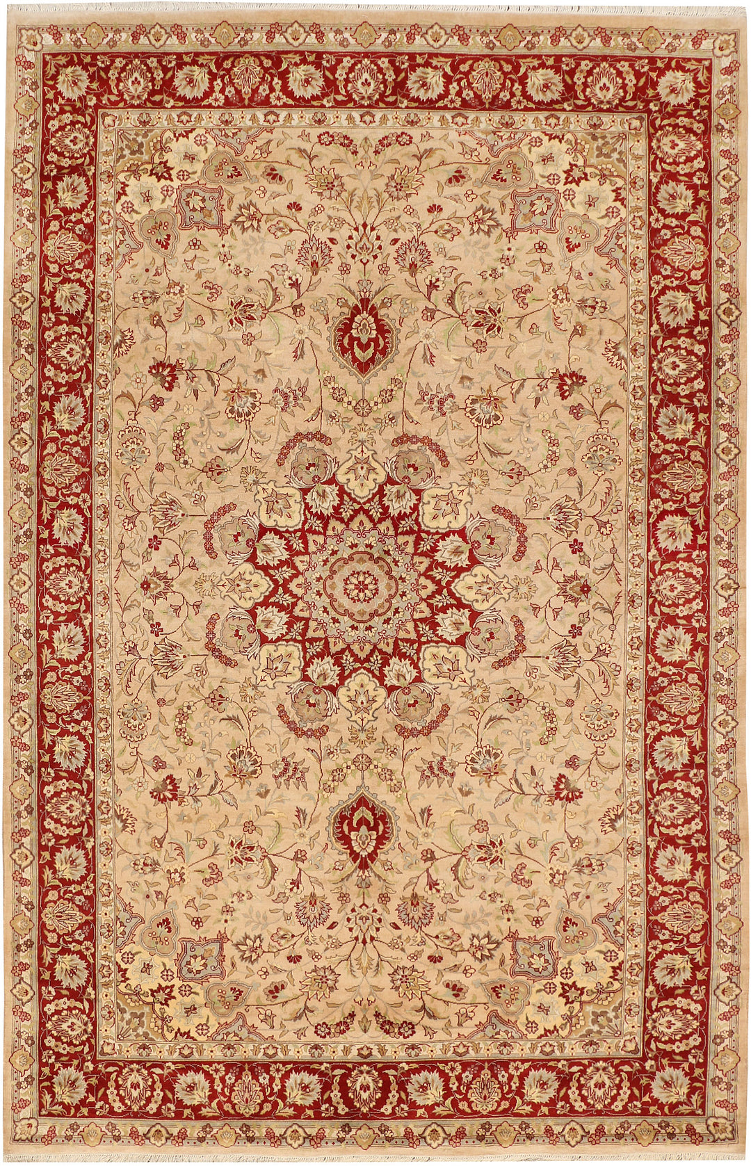 Tan Ardibil 6' 6 x 10' 1 - No. 48495 - ALRUG Rug Store