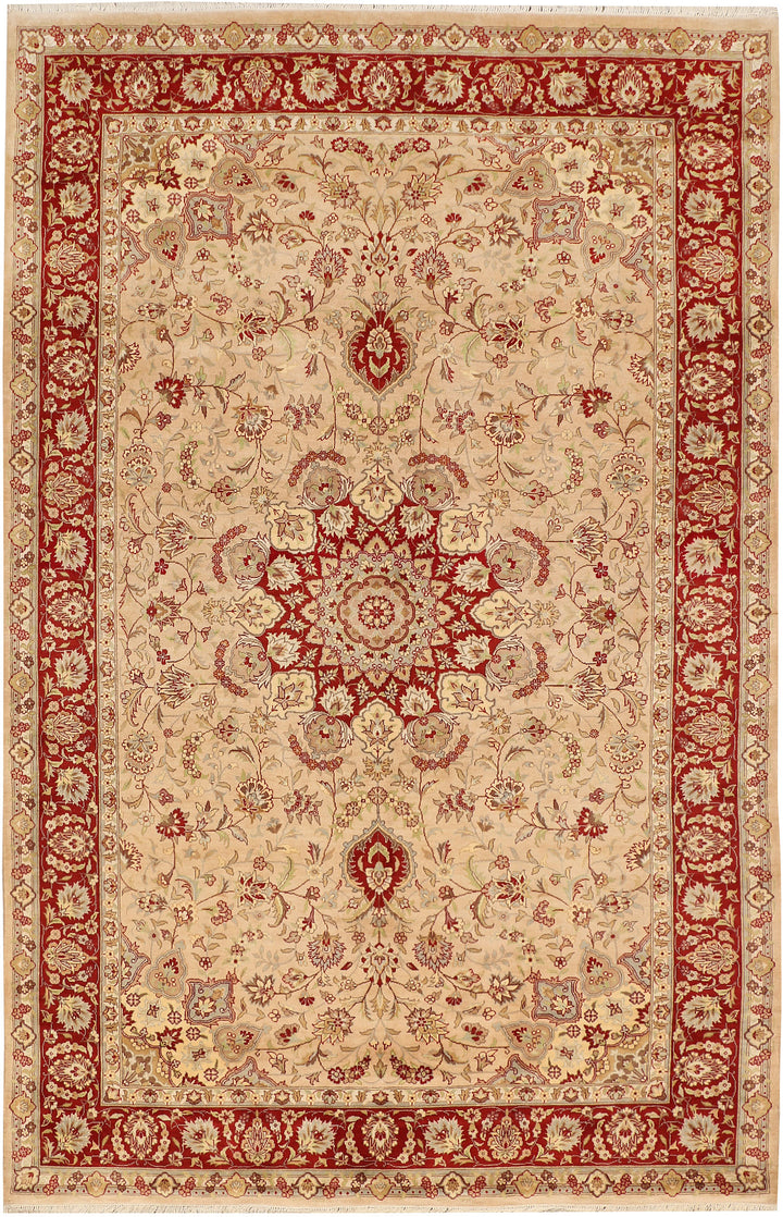 Tan Ardibil 6' 6 x 10' 1 - No. 48495 - ALRUG Rug Store