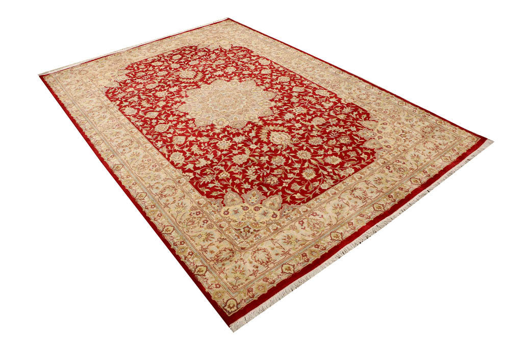 Firebrick Kashan 5' 7 x 8' - No. 48500 - ALRUG Rug Store