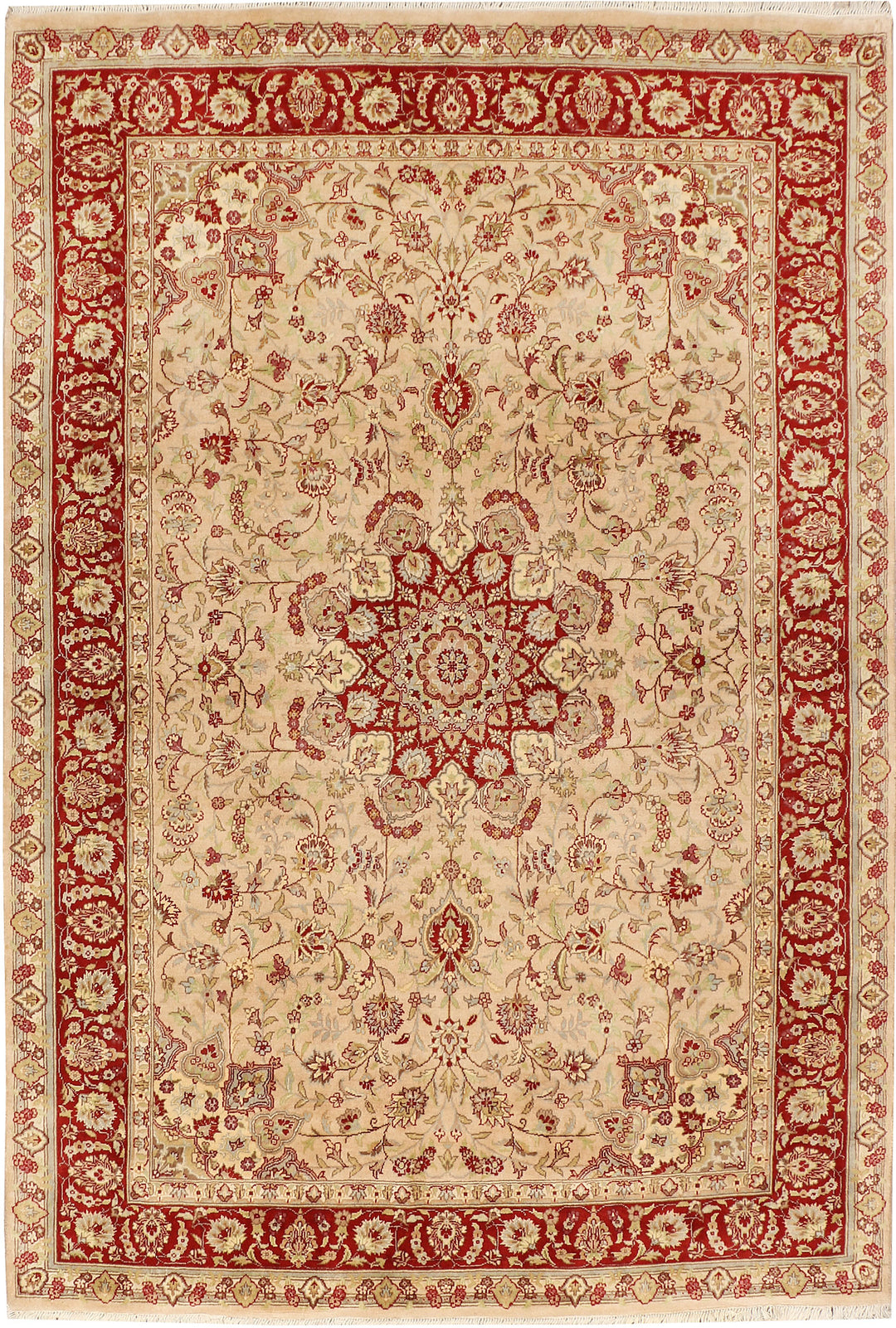 Tan Ardibil 5' 7 x 7' 11 - No. 48502 - ALRUG Rug Store