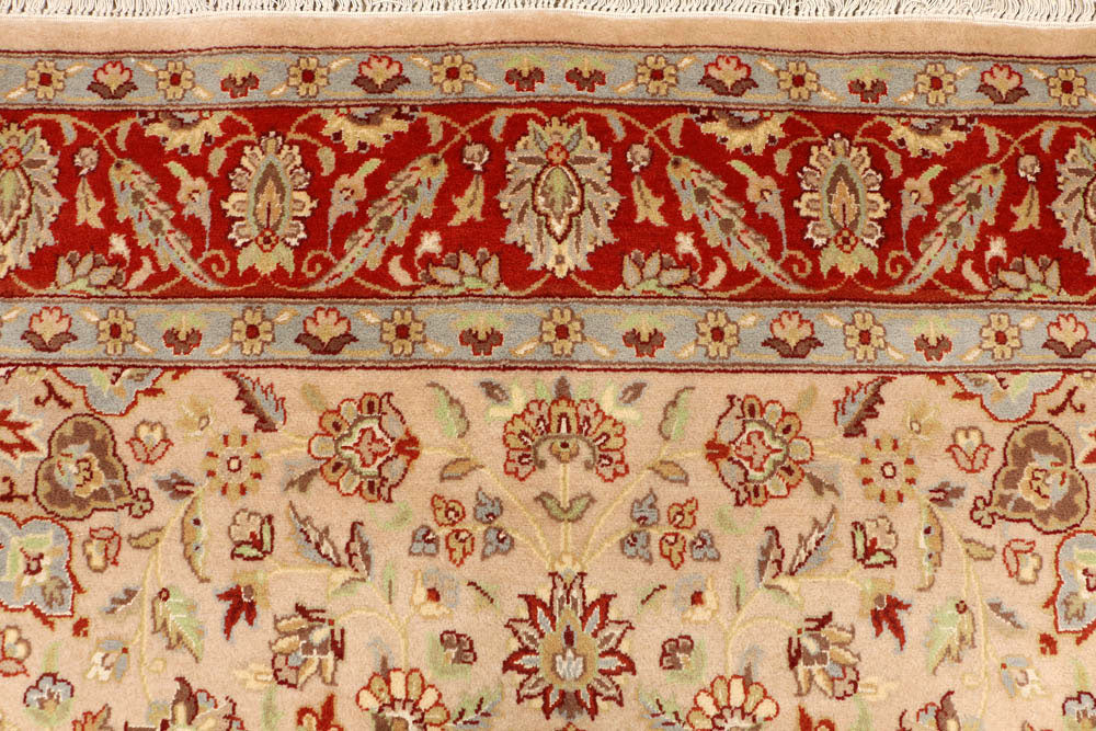 Tan Kashan 6' 8 x 6' 11 - No. 48503 - ALRUG Rug Store