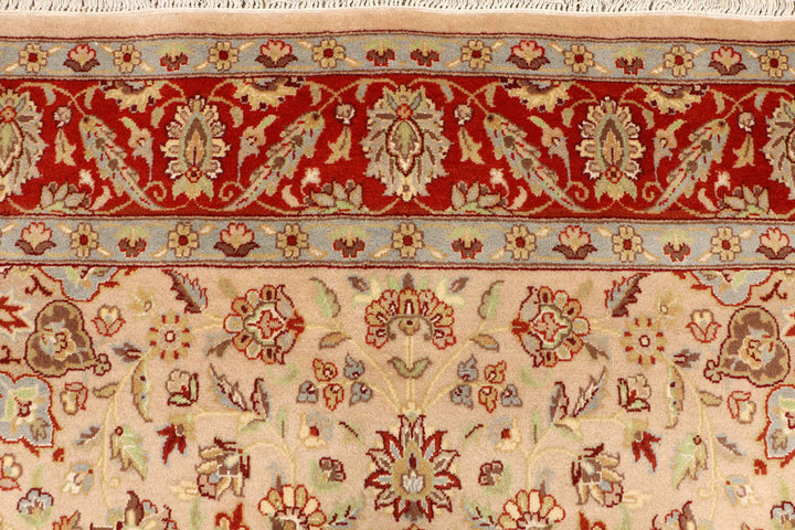 Tan Kashan 6' 8 x 6' 11 - No. 48503 - ALRUG Rug Store
