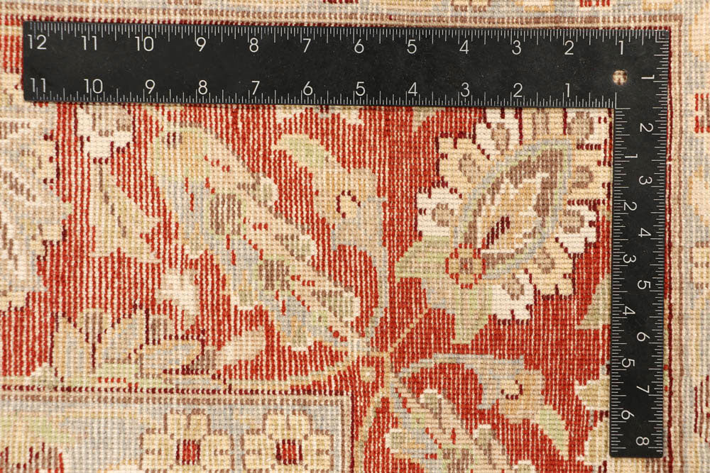 Tan Kashan 6' 8 x 6' 11 - No. 48503 - ALRUG Rug Store