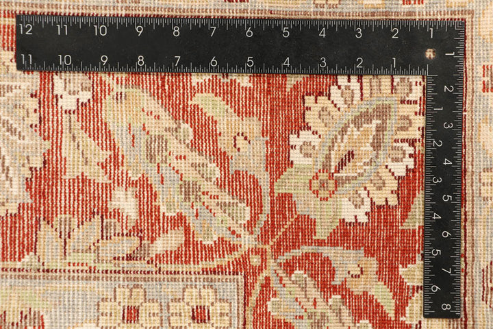 Tan Kashan 6' 8 x 6' 11 - No. 48503 - ALRUG Rug Store