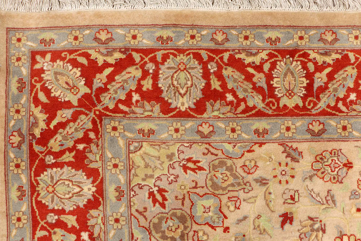Tan Kashan 6' x 6' 1 - No. 48504 - ALRUG Rug Store