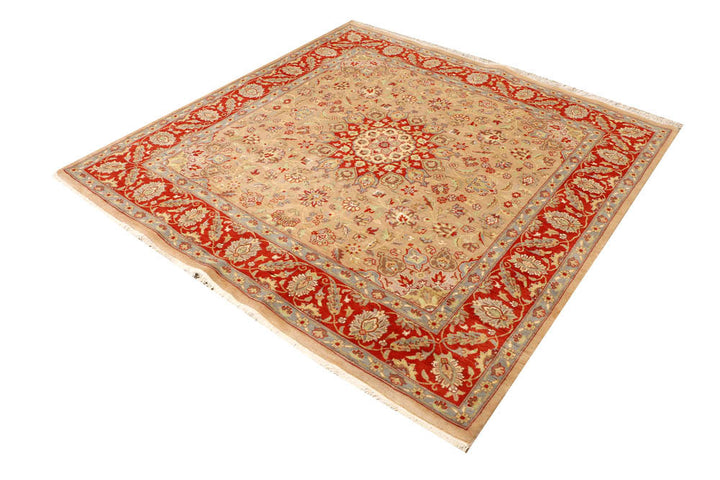 Tan Kashan 6' x 6' 1 - No. 48504 - ALRUG Rug Store