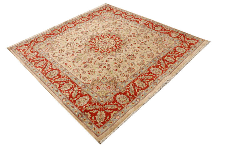 Tan Kashan 6' x 6' 1 - No. 48504 - ALRUG Rug Store