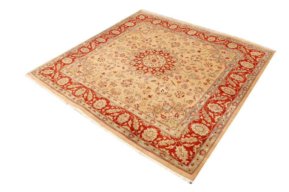 Tan Kashan 6' x 5' 9 - No. 48505 - ALRUG Rug Store