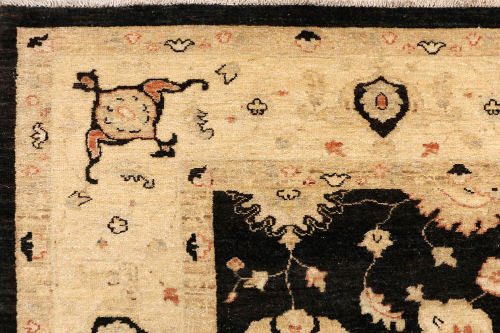 Black Oushak 6' 7 x 9' 5 - No. 48666 - ALRUG Rug Store