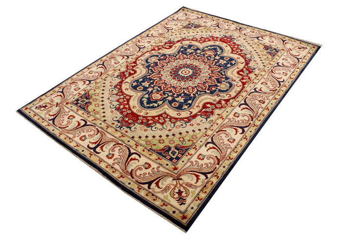 Midnight Blue Isfahan 4' 10 x 6' 8 - No. 48672 - ALRUG Rug Store