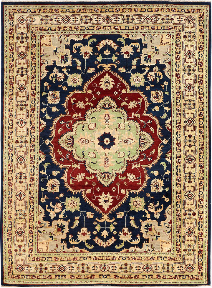 Midnight Blue Isfahan 4' 8 x 6' 4 - No. 48674 - ALRUG Rug Store