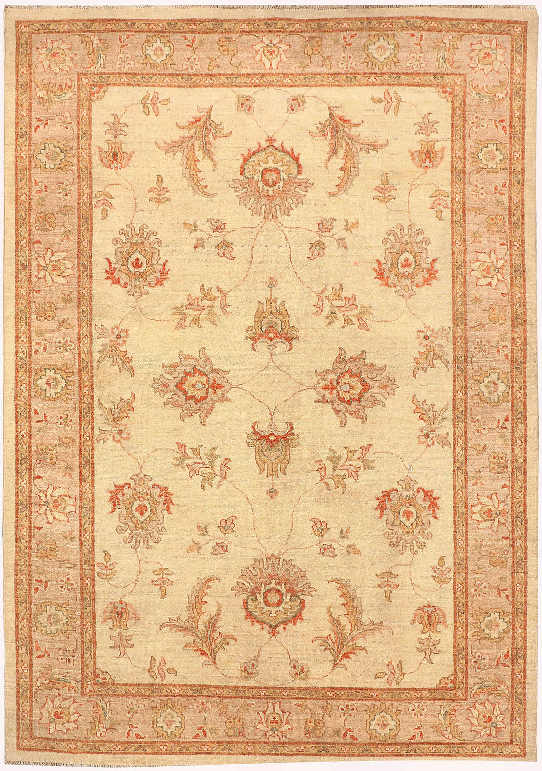 Wheat Oushak 4' 7 x 6' 8 - No. 48675 - ALRUG Rug Store