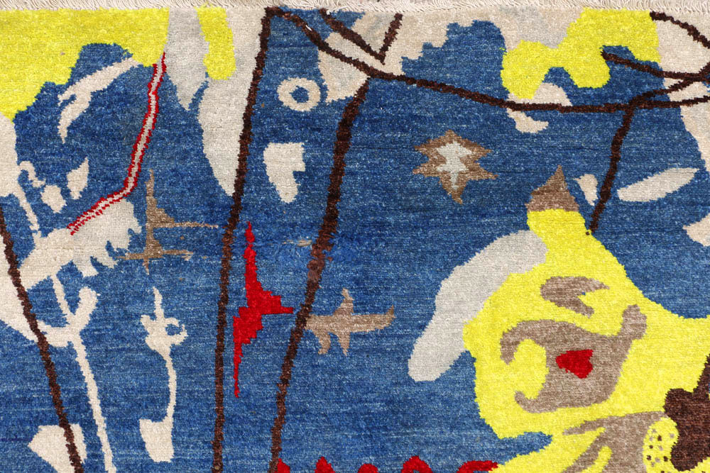 Steel Blue Ikat 6' x 9' 9 - No. 48677 - ALRUG Rug Store