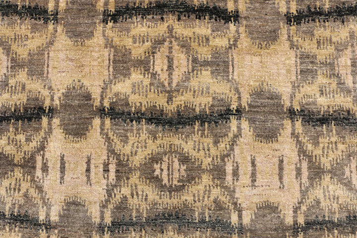 Tan Ikat 6' 4 x 9' 10 - No. 48678 - ALRUG Rug Store