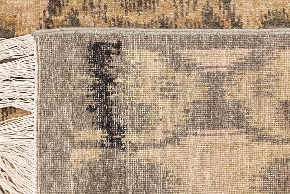 Tan Ikat 6' 4 x 9' 10 - No. 48678 - ALRUG Rug Store