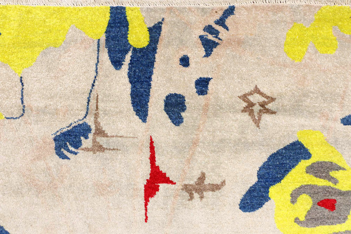 Gainsboro Ikat 6' 6 x 9' 4 - No. 48679 - ALRUG Rug Store