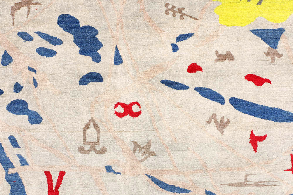 Gainsboro Ikat 6' 6 x 9' 4 - No. 48679 - ALRUG Rug Store