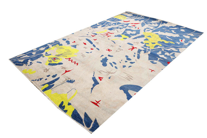 Gainsboro Ikat 6' 6 x 9' 4 - No. 48679 - ALRUG Rug Store