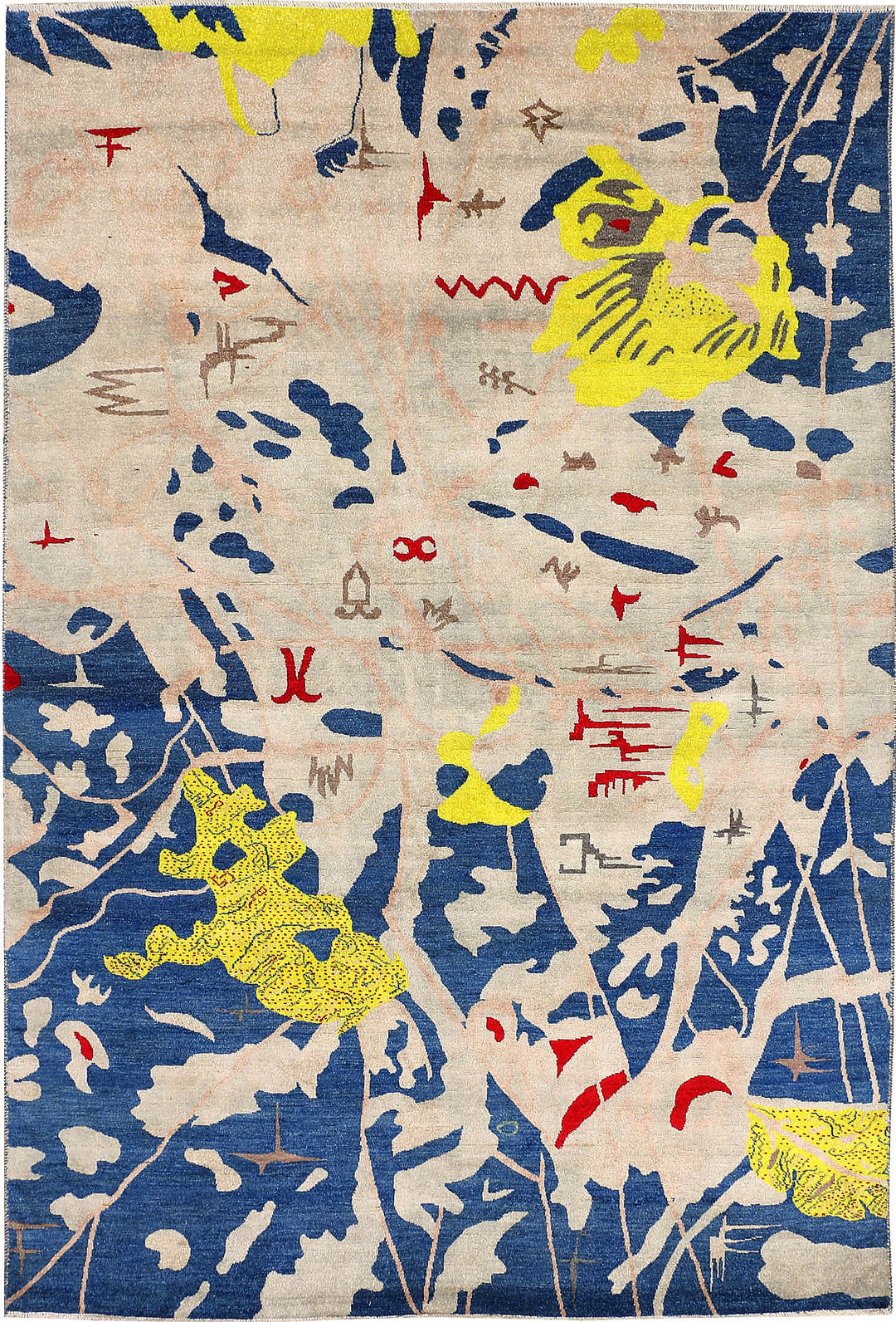 Gainsboro Ikat 6' 6 x 9' 4 - No. 48679 - ALRUG Rug Store