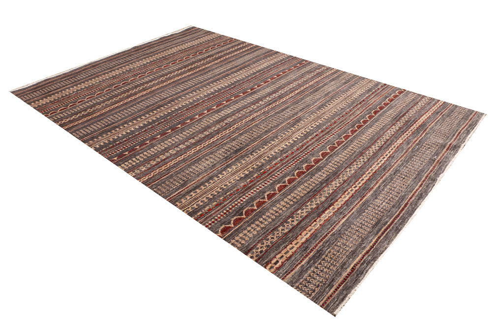 Saddle Brown Gabbeh 6' 8 x 9' 10 - No. 48680 - ALRUG Rug Store