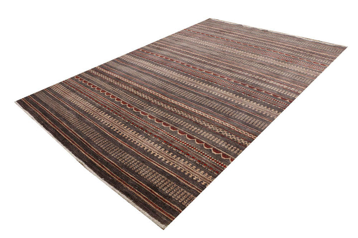 Saddle Brown Gabbeh 6' 8 x 9' 10 - No. 48680 - ALRUG Rug Store