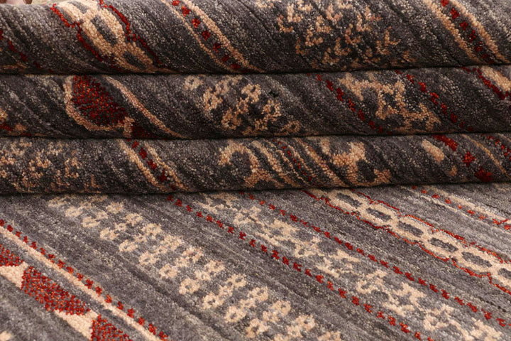 Saddle Brown Gabbeh 6' 8 x 9' 10 - No. 48680 - ALRUG Rug Store