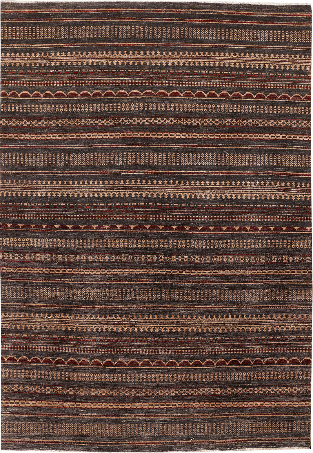 Saddle Brown Gabbeh 6' 8 x 9' 10 - No. 48680 - ALRUG Rug Store