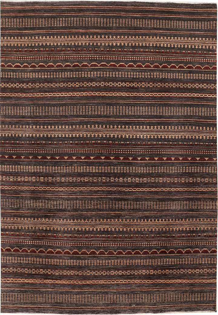 Saddle Brown Gabbeh 6' 8 x 9' 10 - No. 48680 - ALRUG Rug Store