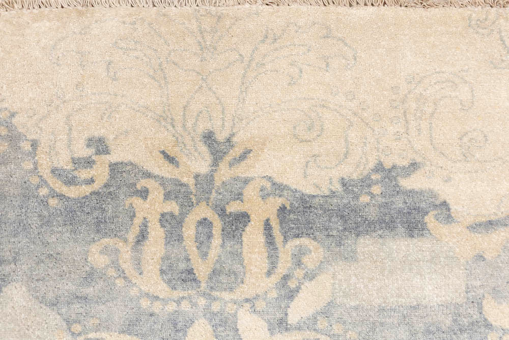 Dark Grey Ikat 6' 4 x 9' 5 - No. 48684 - ALRUG Rug Store