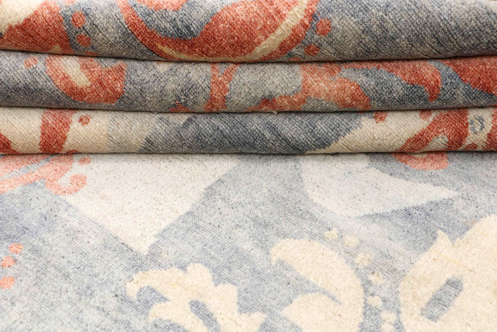 Dark Grey Ikat 6' 4 x 9' 5 - No. 48684 - ALRUG Rug Store