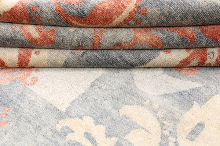 Dark Grey Ikat 6' 4 x 9' 5 - No. 48684 - ALRUG Rug Store