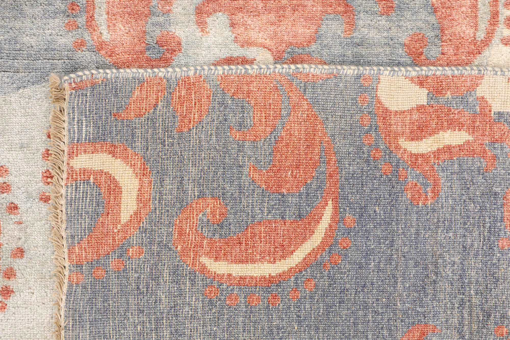 Dark Grey Ikat 6' 4 x 9' 5 - No. 48684 - ALRUG Rug Store