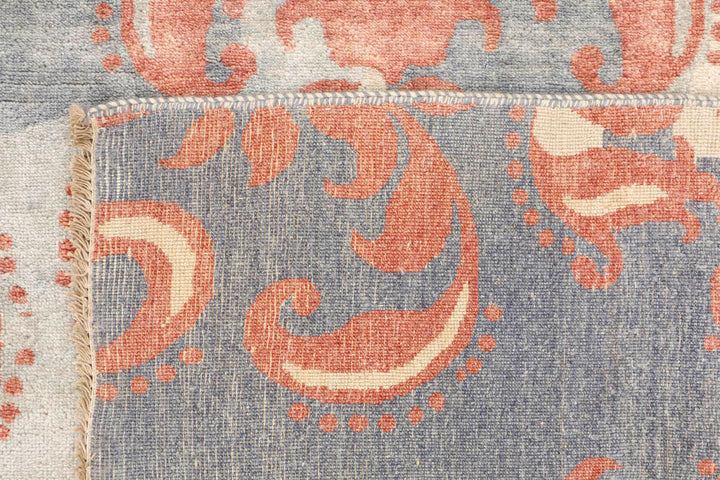 Dark Grey Ikat 6' 4 x 9' 5 - No. 48684 - ALRUG Rug Store