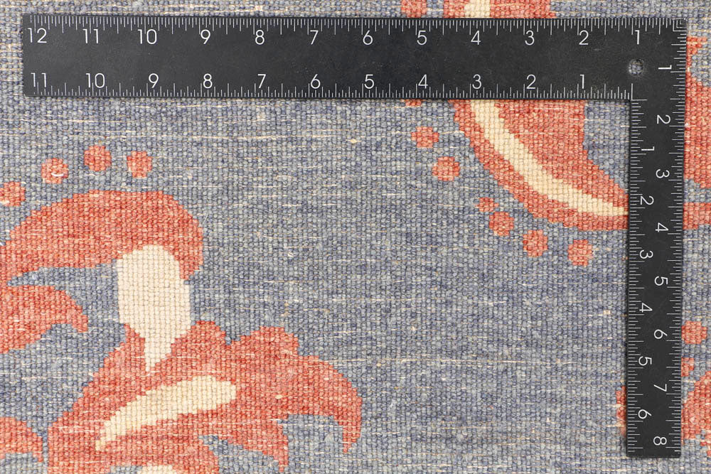 Dark Grey Ikat 6' 4 x 9' 5 - No. 48684 - ALRUG Rug Store