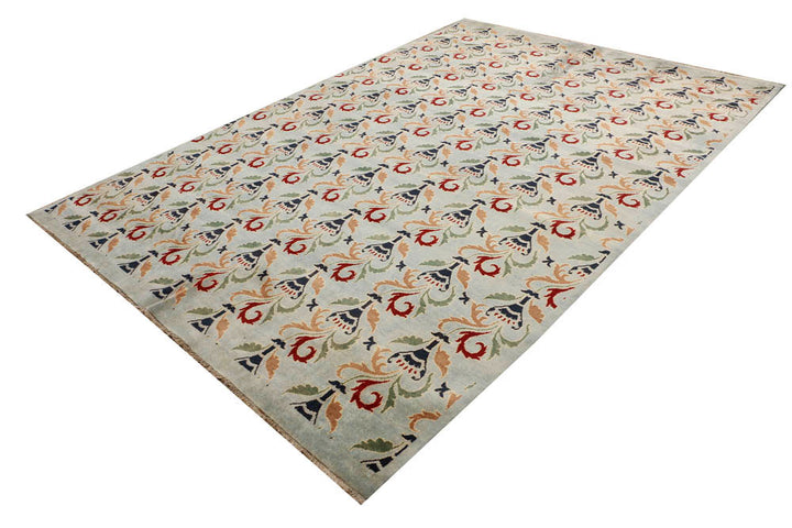 Gainsboro Ikat 6' 6 x 9' 2 - No. 48686 - ALRUG Rug Store