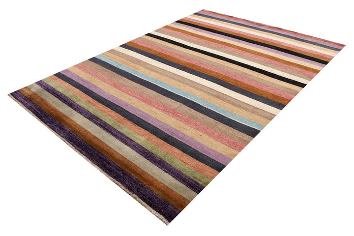 Multi Colored Gabbeh 6' 2 x 8' 8 - No. 48687 - ALRUG Rug Store