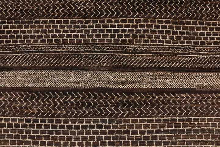 Saddle Brown Gabbeh 4' x 6' - No. 48690 - ALRUG Rug Store