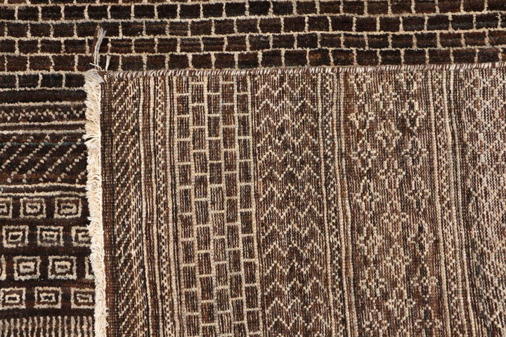 Saddle Brown Gabbeh 4' x 6' - No. 48690 - ALRUG Rug Store